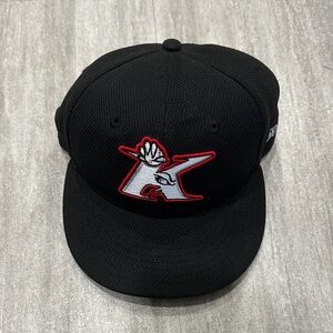 Kannapolis Intimidators (size 7 3/8) New Era Black Baseball Cap